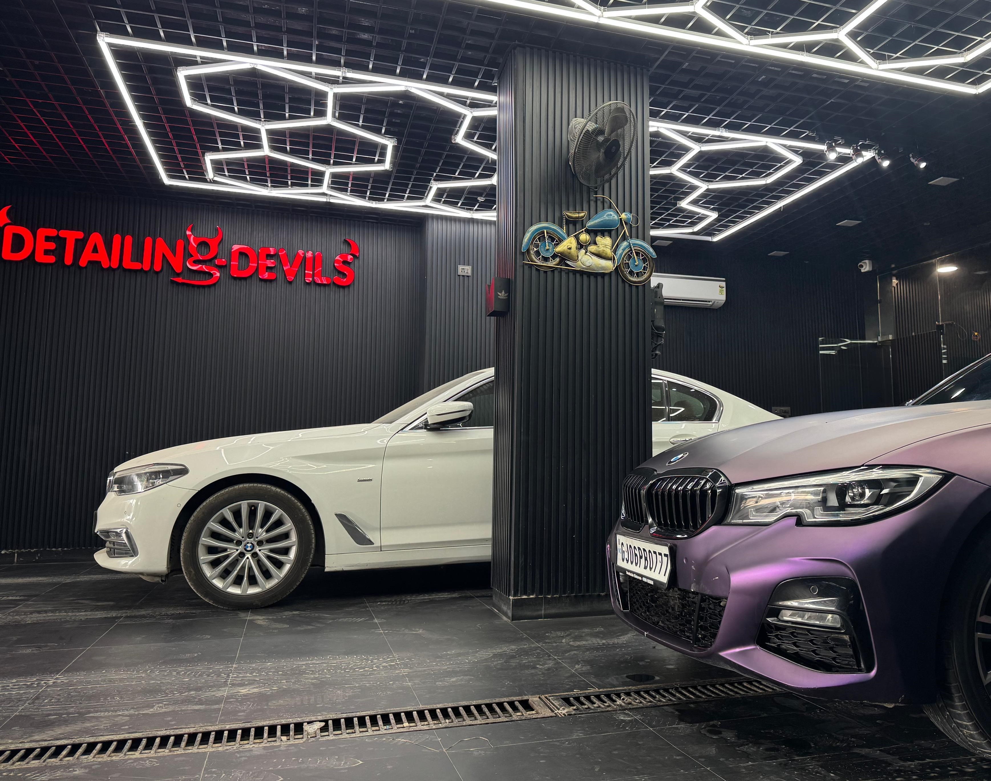 Polished premium car exterior