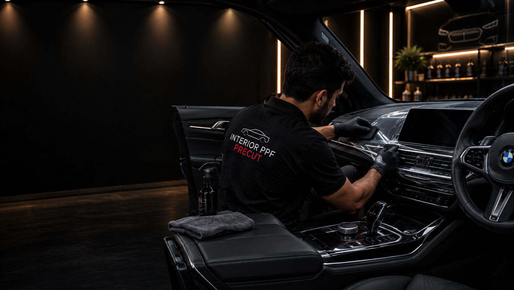 Interior PPF protective film installation